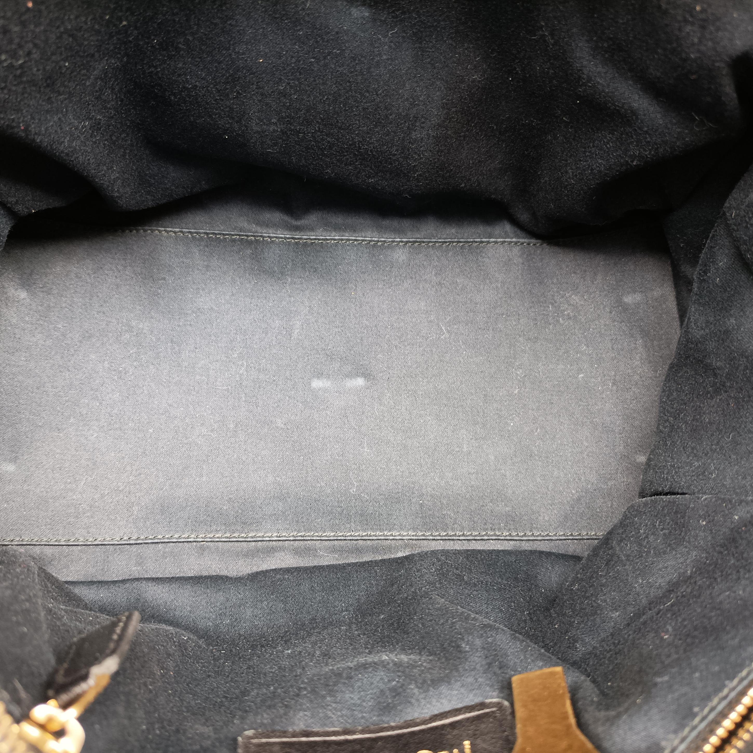 Pre-owned Yves Saint Laurent Cabas ChYc Mini Black Leather 311222 shoulderbag | stylenewstar