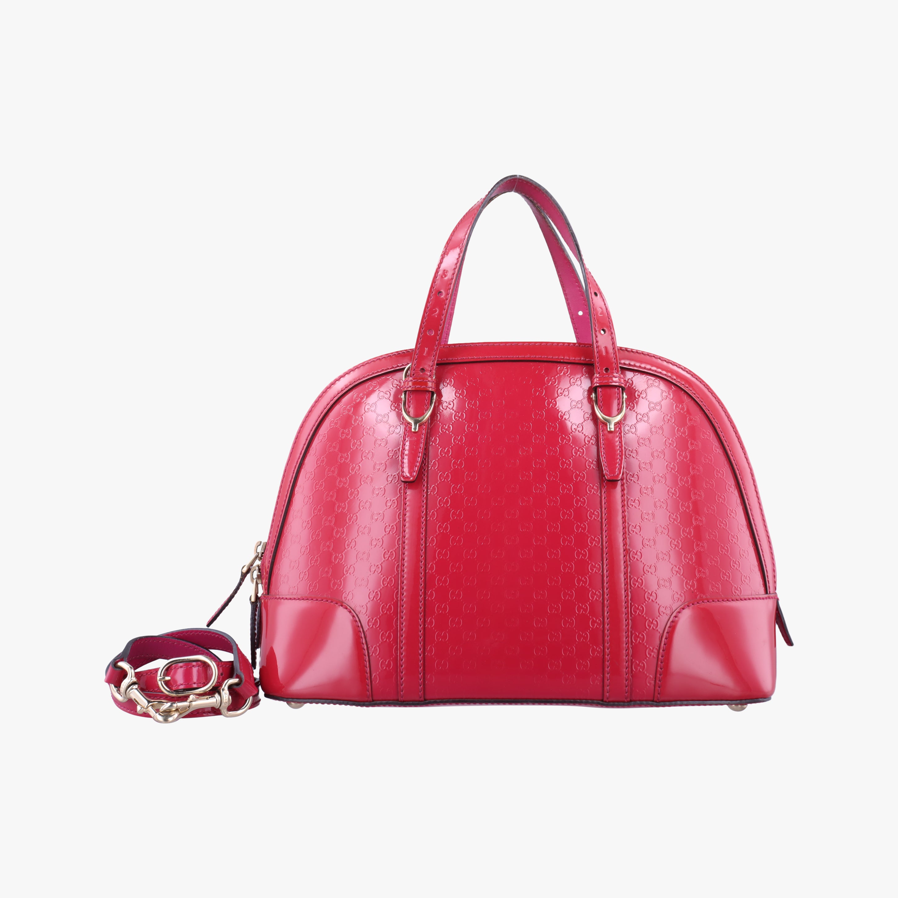 Pre-owned Gucci Microguccissima Rose Patent 309617 shoulderbag | stylenewstar