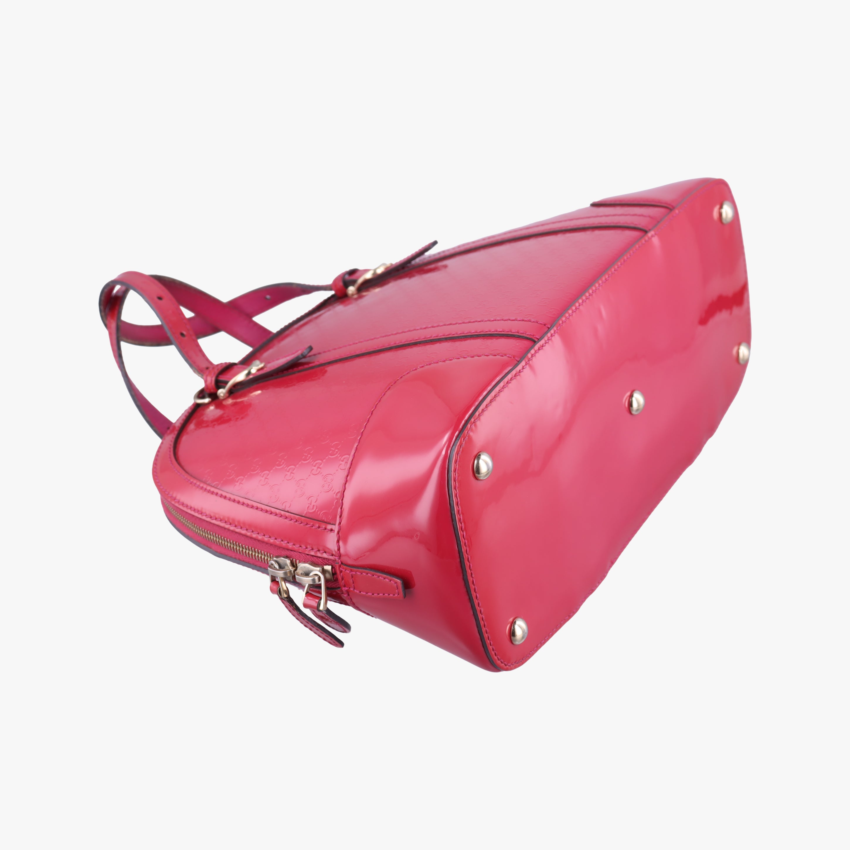 Pre-owned Gucci Microguccissima Rose Patent 309617 shoulderbag | stylenewstar