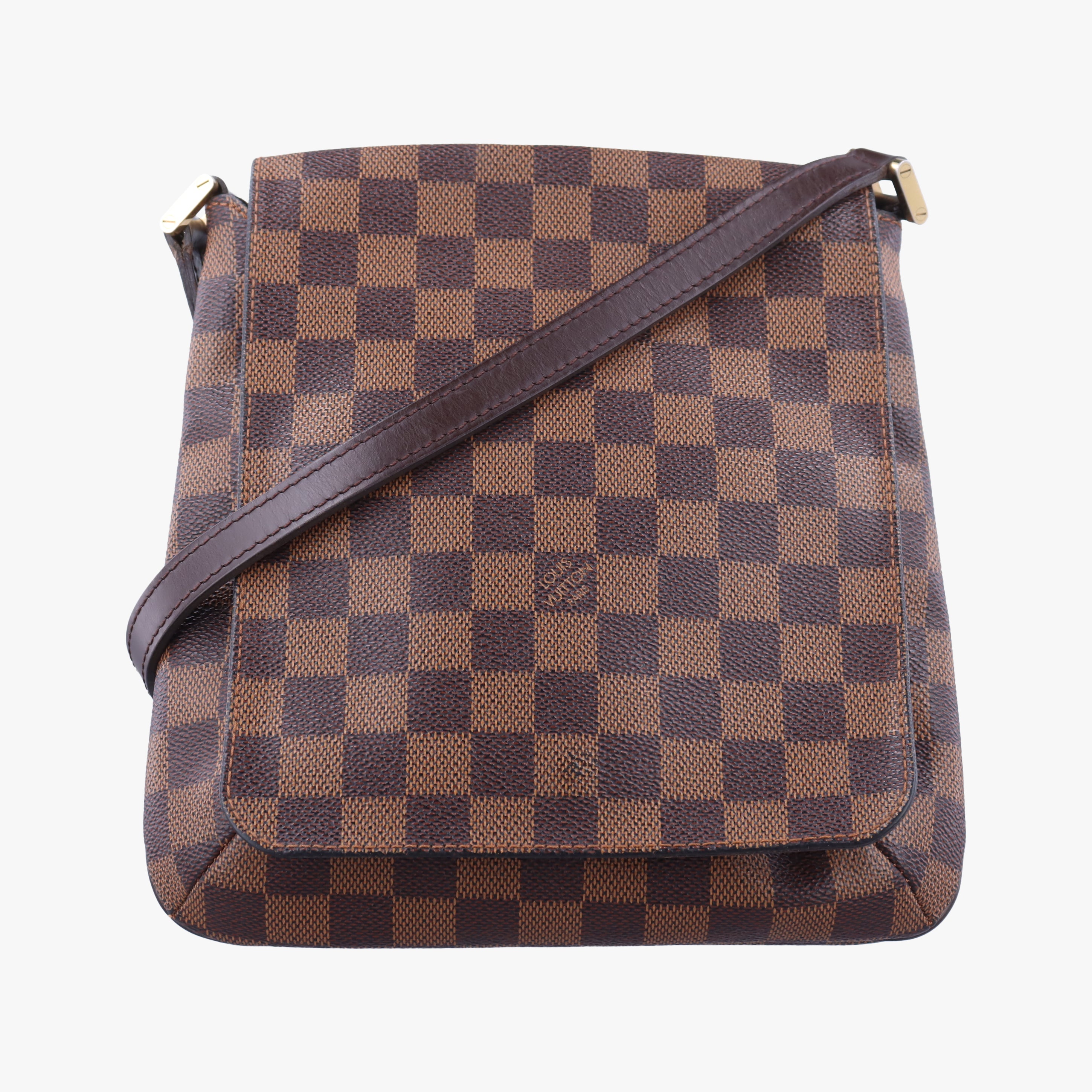 Pre-owned Louis Vuitton Mustet Salsa (Long strap) EBENE Damier Canvas N51300 shoulderbag | stylenewstar