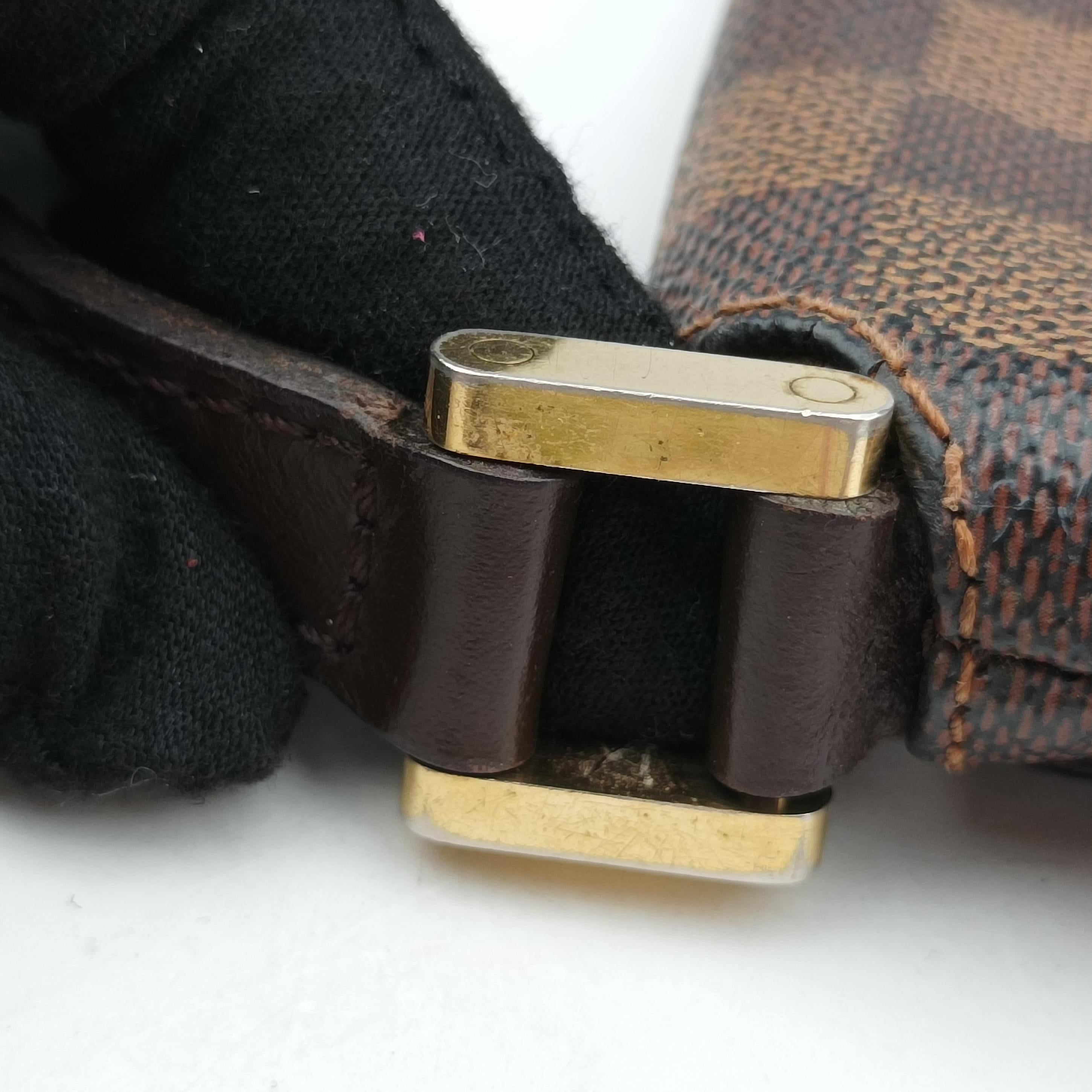 Pre-owned Louis Vuitton Mustet Salsa (Long strap) EBENE Damier Canvas N51300 shoulderbag | stylenewstar