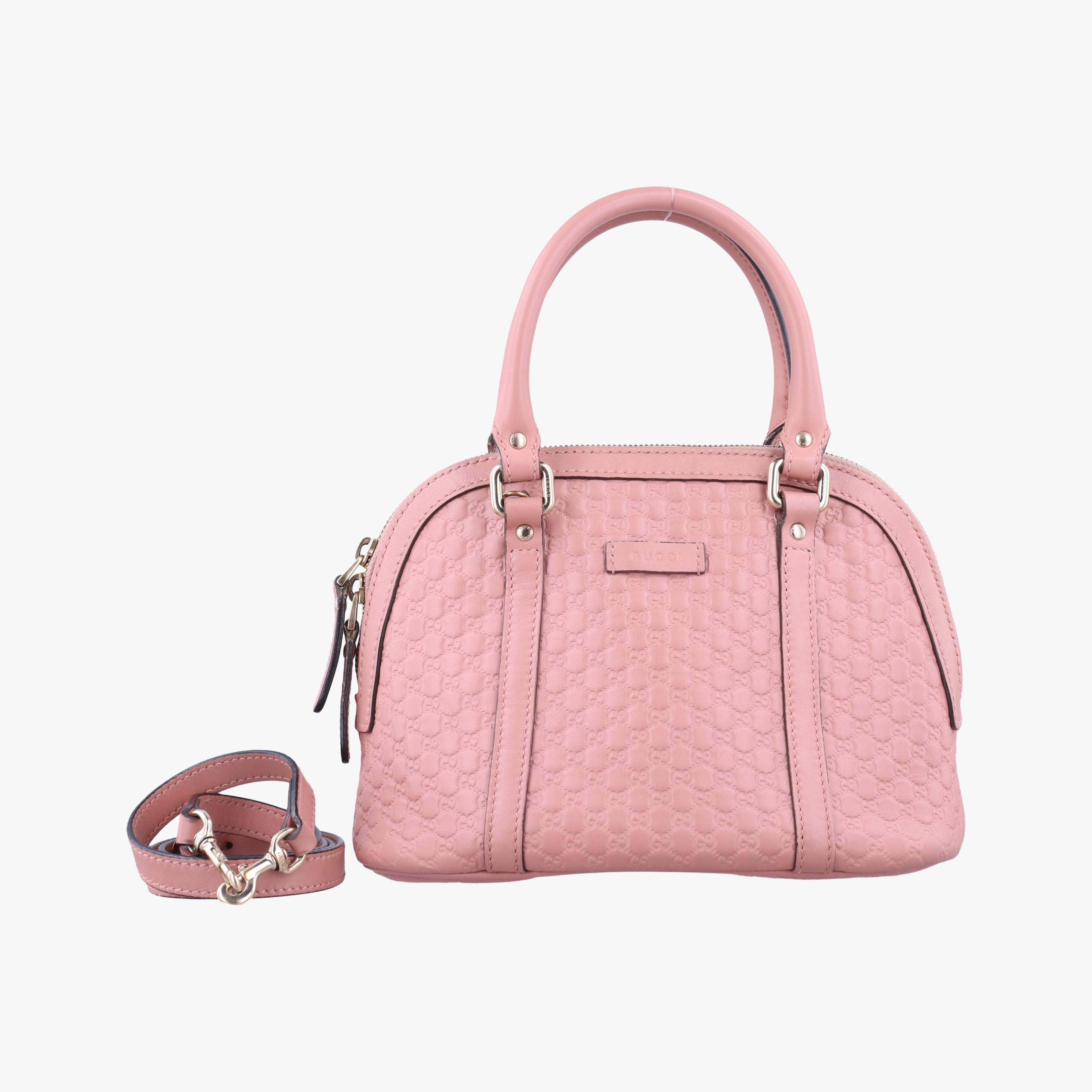 Pre-owned Gucci Microguccissima Pink Leather 449654 shoulderbag | stylenewstar