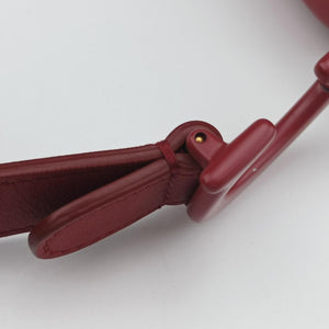 Vintage Christian Dior Saddle Red Leather  shoulderbag | stylenewstar