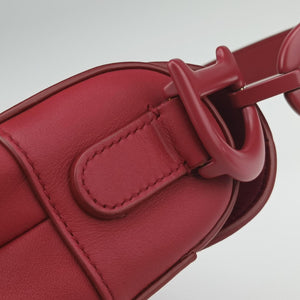 Vintage Christian Dior Saddle Red Leather  shoulderbag | stylenewstar