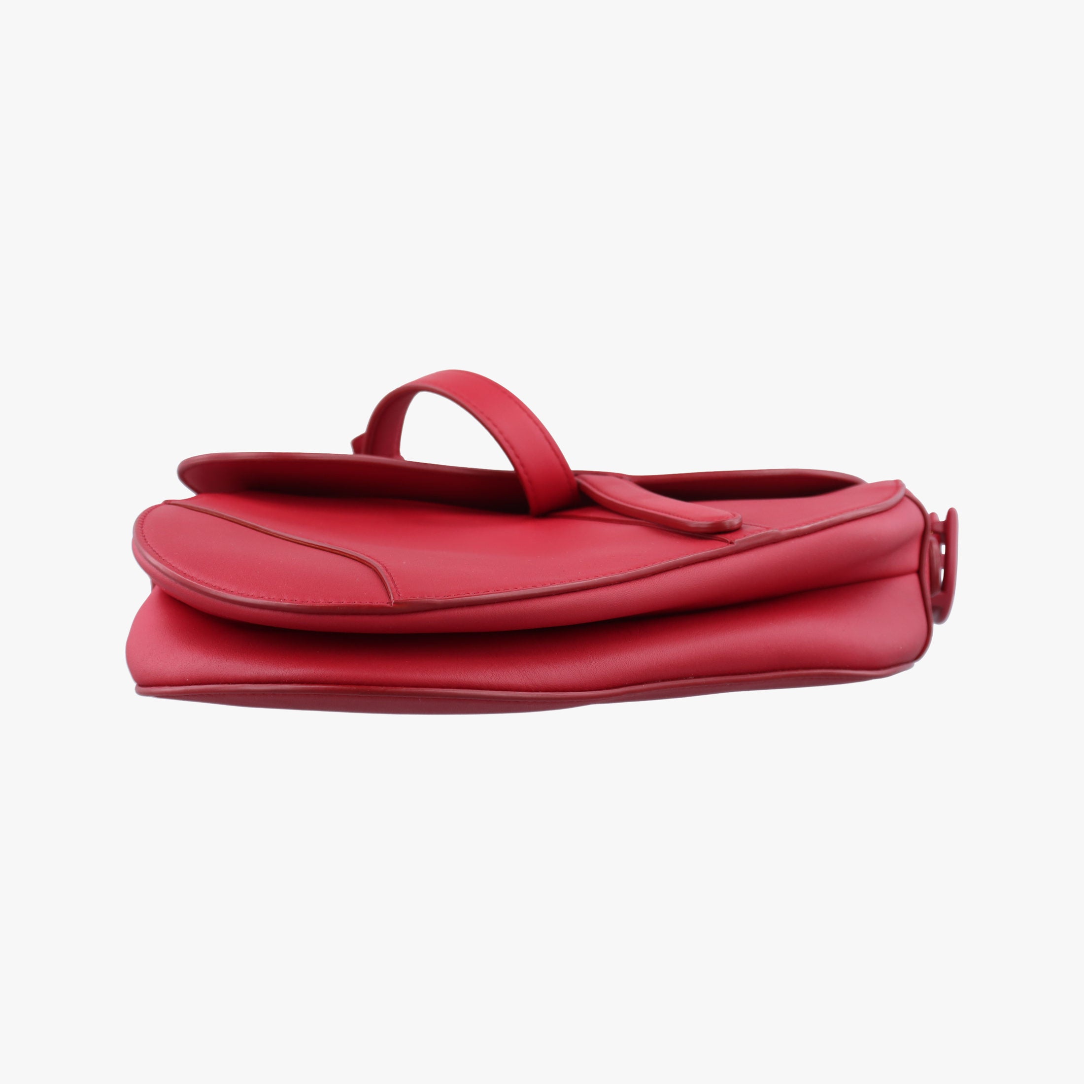 Vintage Christian Dior Saddle Red Leather  shoulderbag | stylenewstar