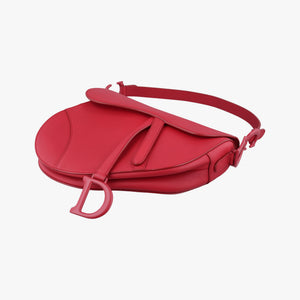 Vintage Christian Dior Saddle Red Leather  shoulderbag | stylenewstar