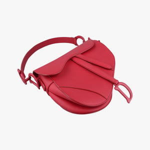 Vintage Christian Dior Saddle Red Leather  shoulderbag | stylenewstar