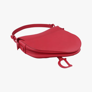 Vintage Christian Dior Saddle Red Leather  shoulderbag | stylenewstar