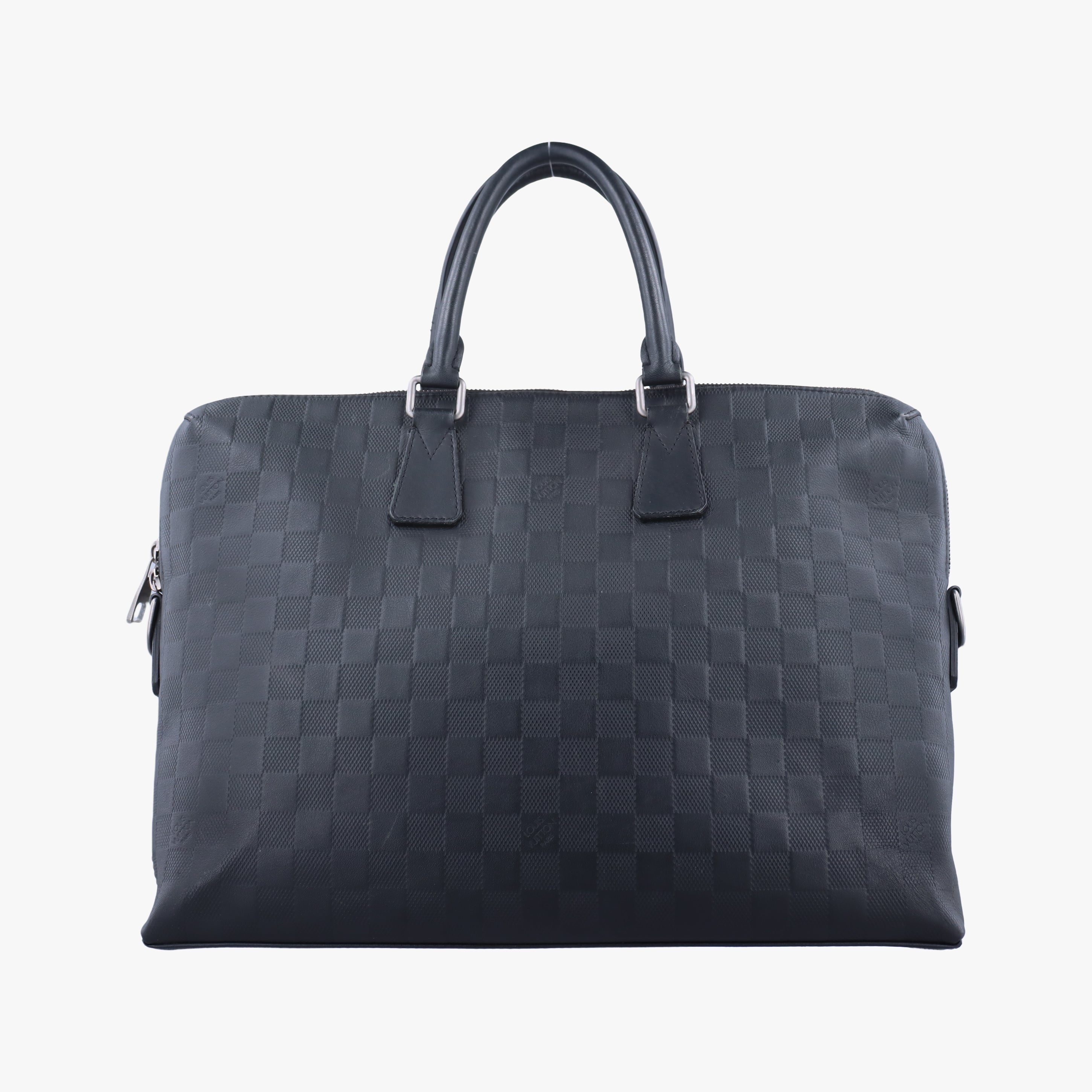 Pre-owned Louis Vuitton Porte Documents Jour Noir Damier Graphite N48224 handbag | stylenewstar