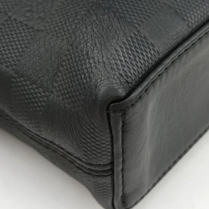 Pre-owned Louis Vuitton Porte Documents Jour Noir Damier Graphite N48224 handbag | stylenewstar