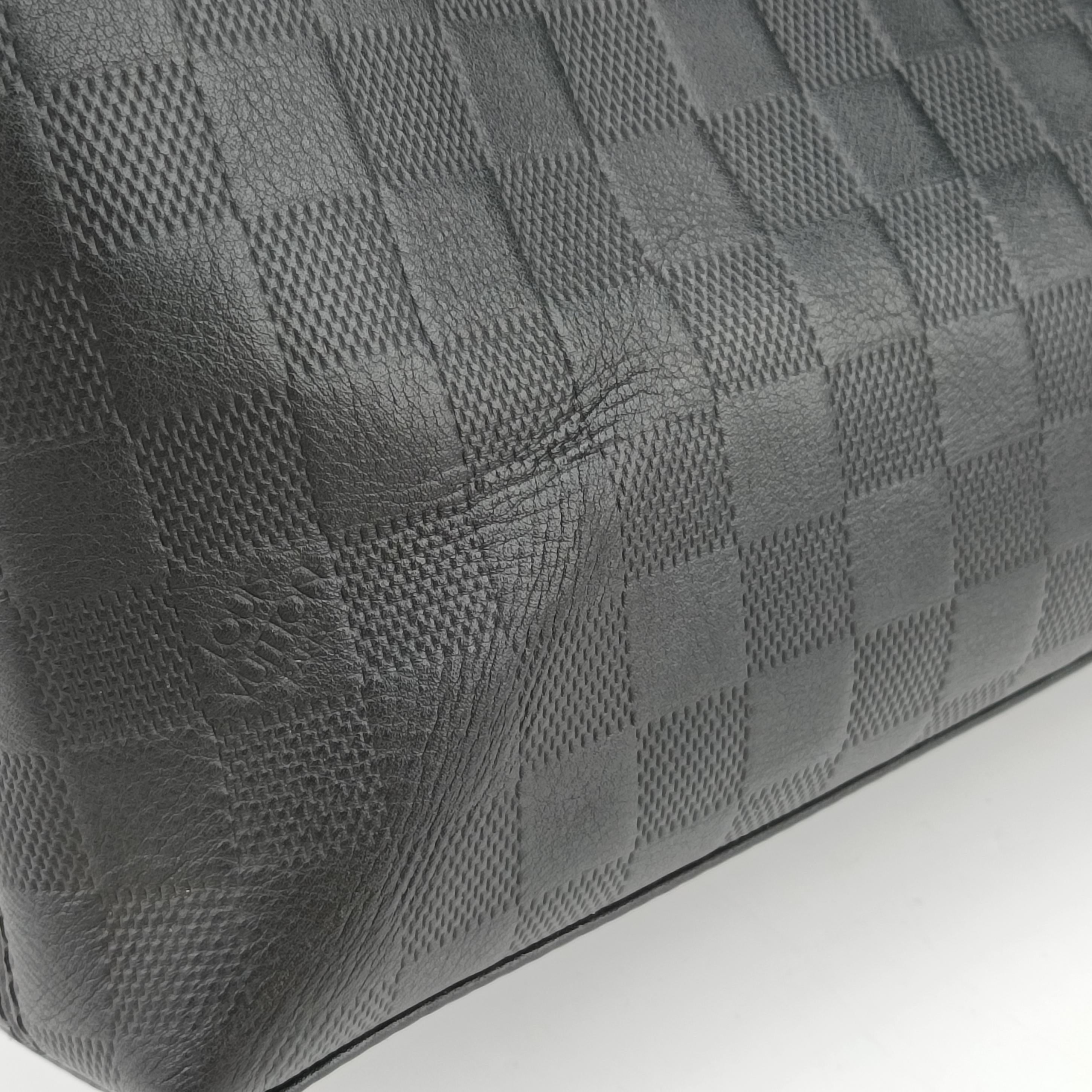 Pre-owned Louis Vuitton Porte Documents Jour Noir Damier Graphite N48224 handbag | stylenewstar