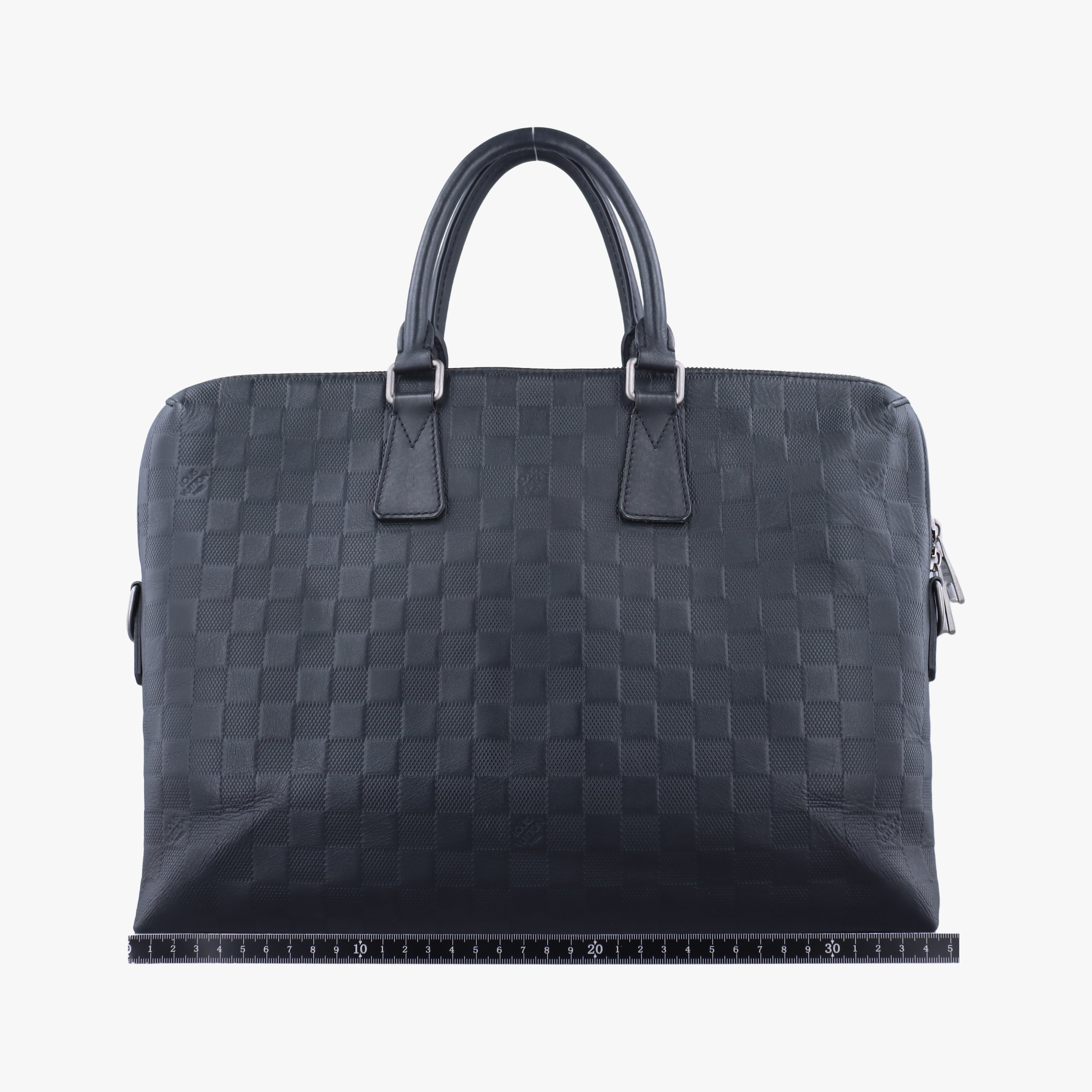 Pre-owned Louis Vuitton Porte Documents Jour Noir Damier Graphite N48224 handbag | stylenewstar