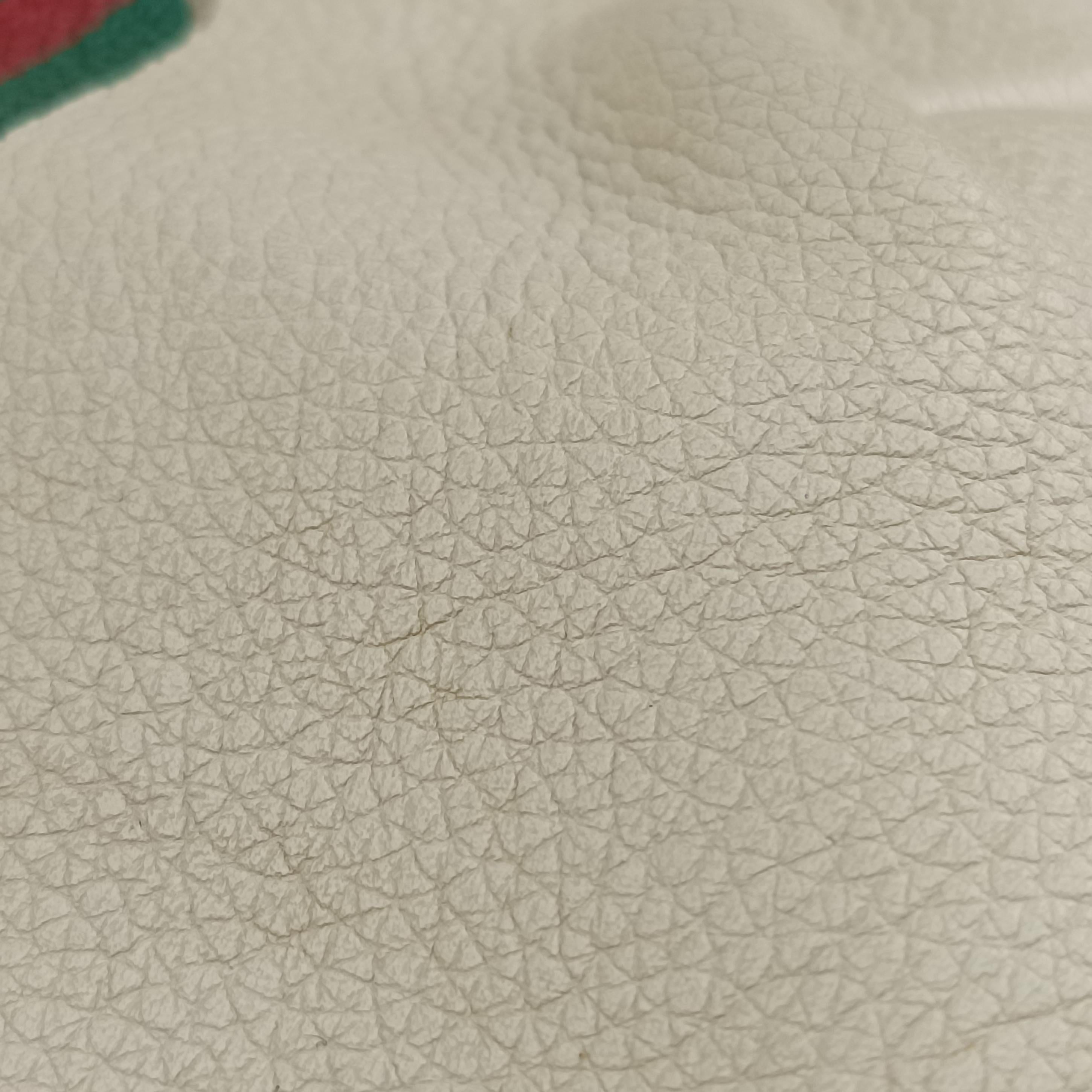 Pre-owned Gucci Gucci print White Leather 530412 bum bag/waist bag | stylenewstar