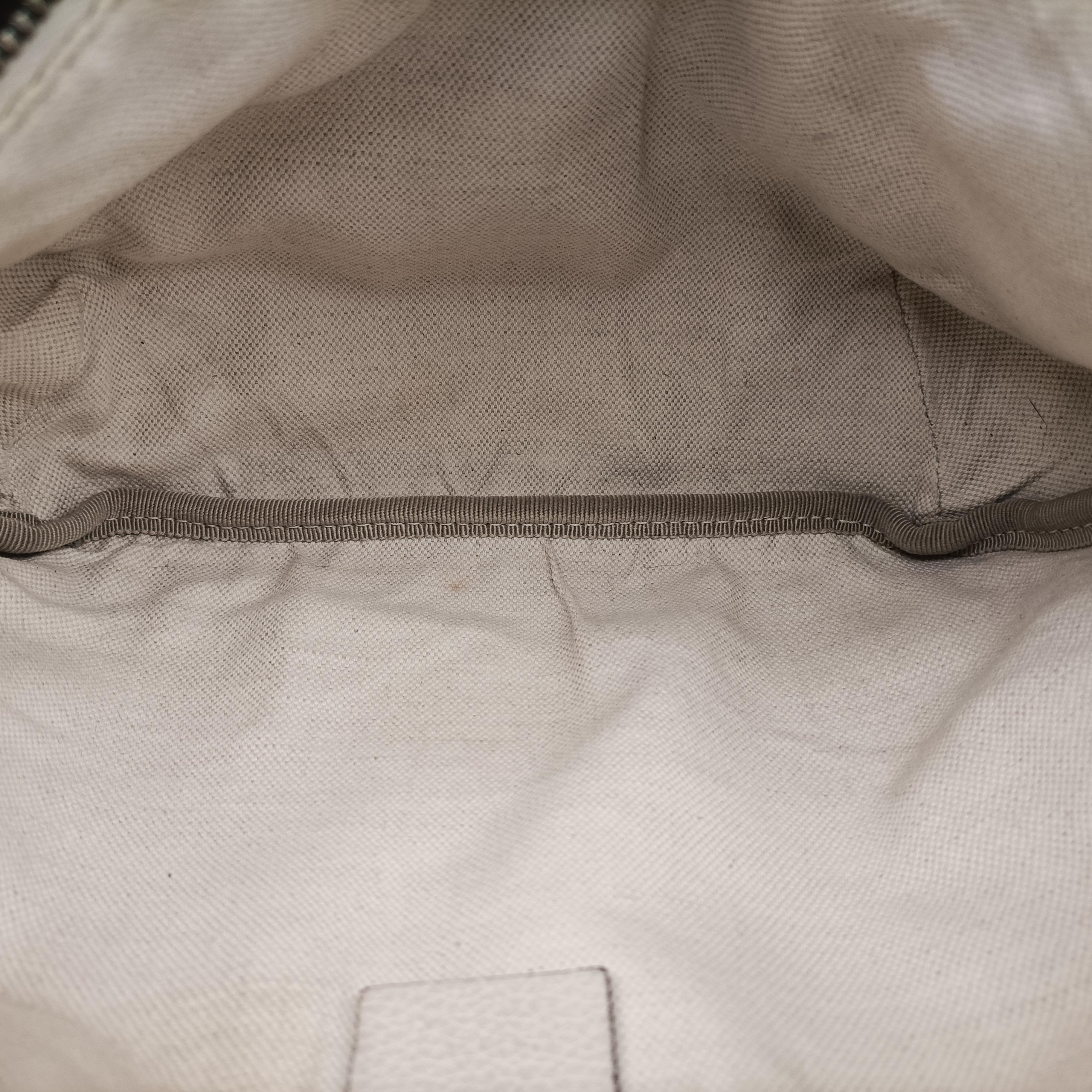 Pre-owned Gucci Gucci print White Leather 530412 bum bag/waist bag | stylenewstar