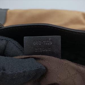 Pre-owned Gucci Sherry Line beige×Black×Red×Green canvas×leather 002.11 handbag | stylenewstar