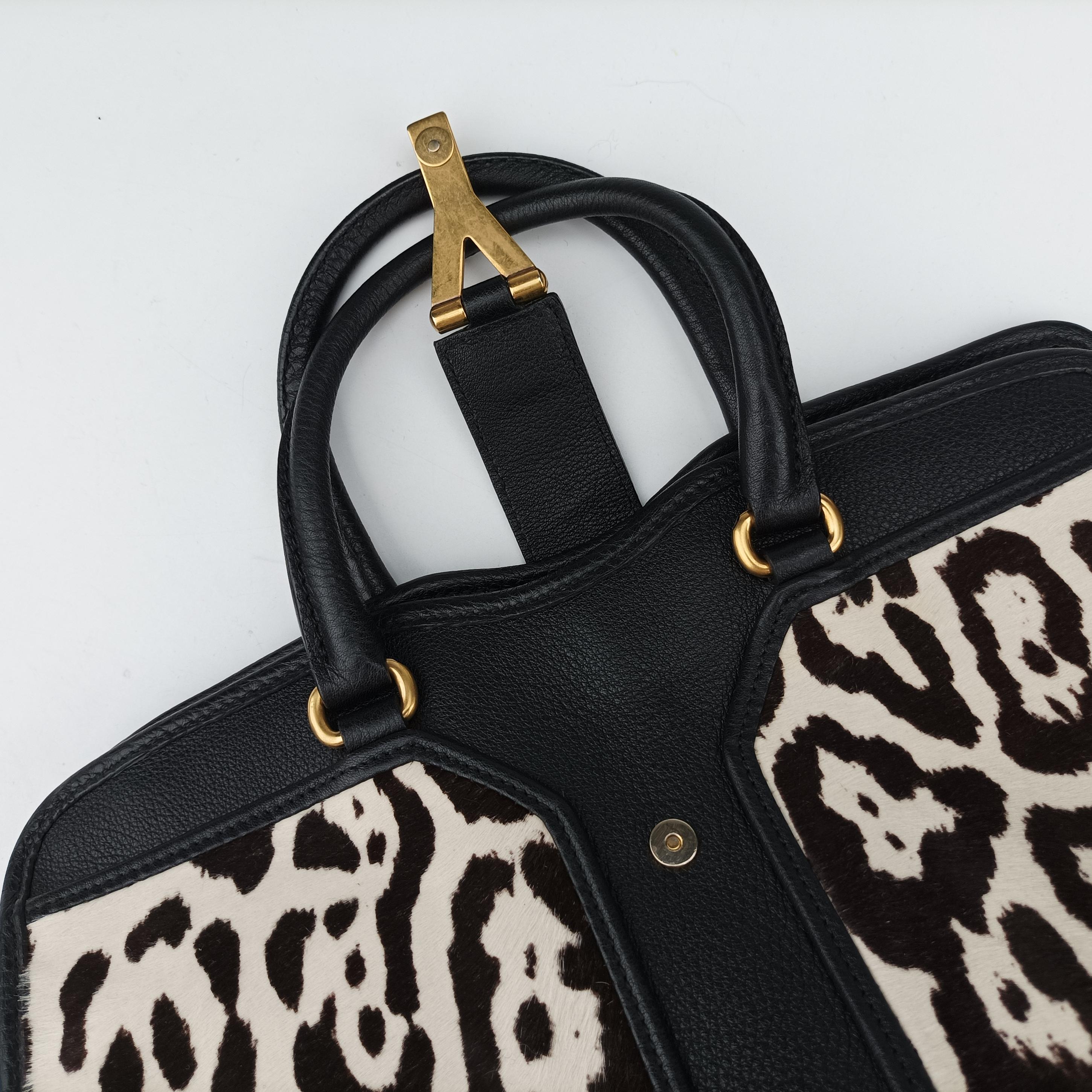 Pre-owned Yves Saint Laurent Cabas ChYc Mini Multicolour Leather×ponyhair 297957 shoulderbag | stylenewstar