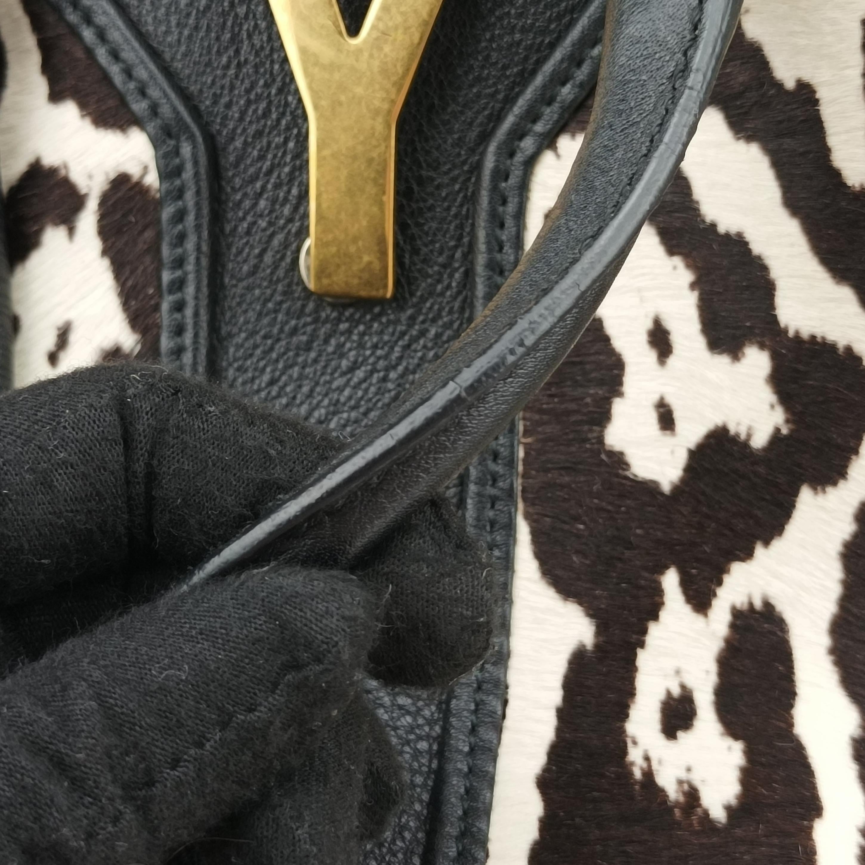 Pre-owned Yves Saint Laurent Cabas ChYc Mini Multicolour Leather×ponyhair 297957 shoulderbag | stylenewstar