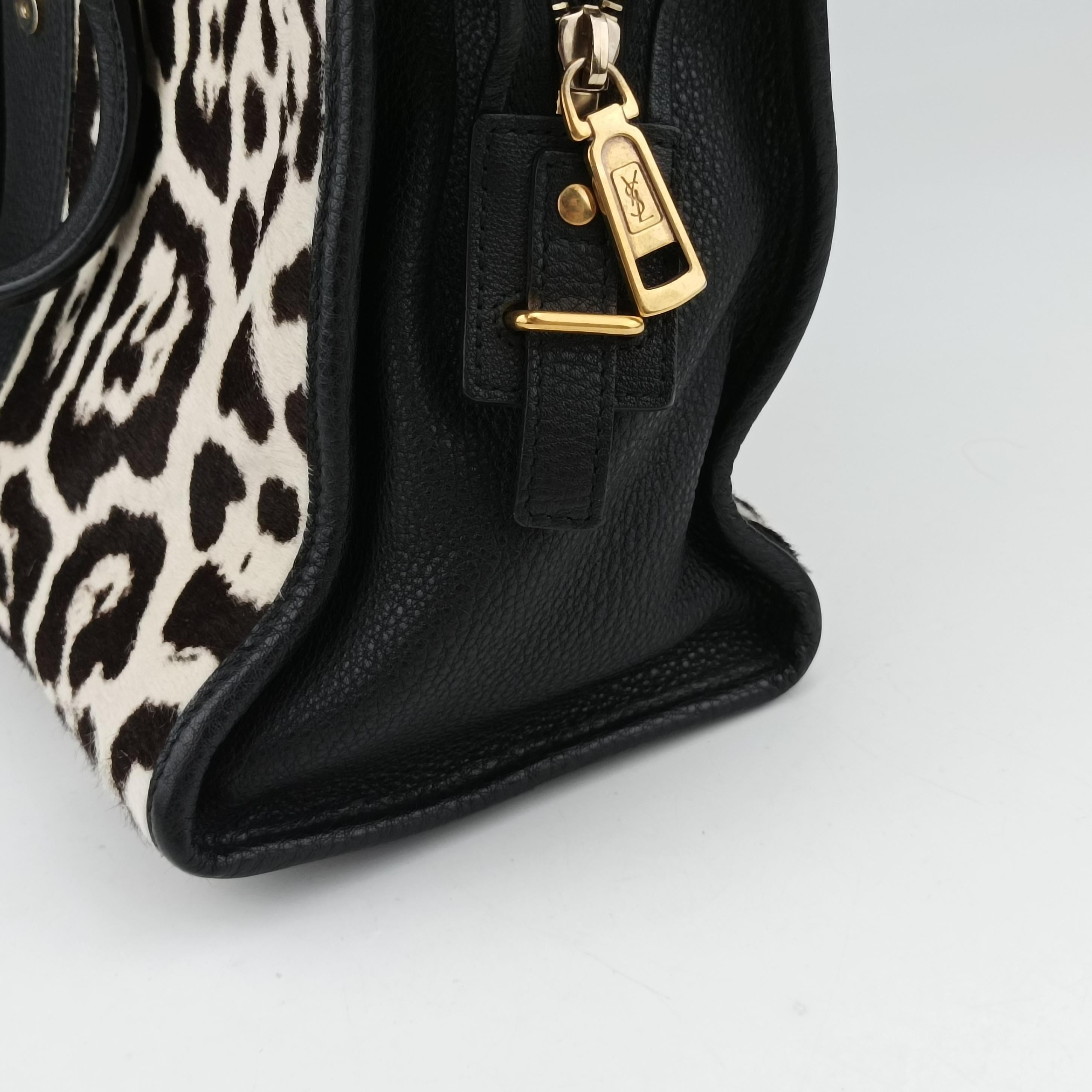 Pre-owned Yves Saint Laurent Cabas ChYc Mini Multicolour Leather×ponyhair 297957 shoulderbag | stylenewstar