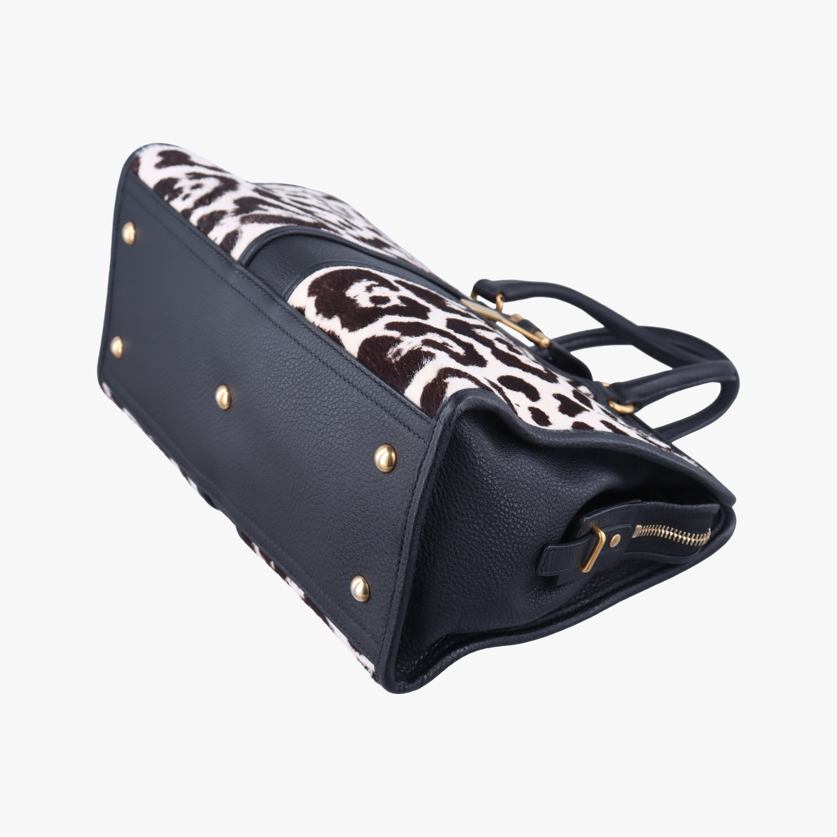 Pre-owned Yves Saint Laurent Cabas ChYc Mini Multicolour Leather×ponyhair 297957 shoulderbag | stylenewstar