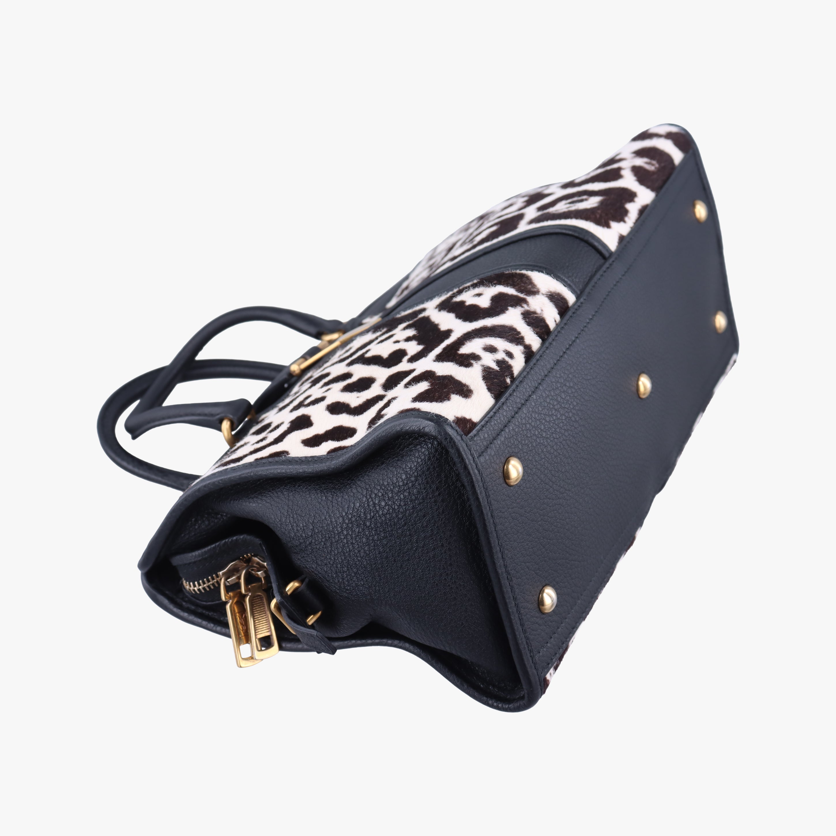 Pre-owned Yves Saint Laurent Cabas ChYc Mini Multicolour Leather×ponyhair 297957 shoulderbag | stylenewstar