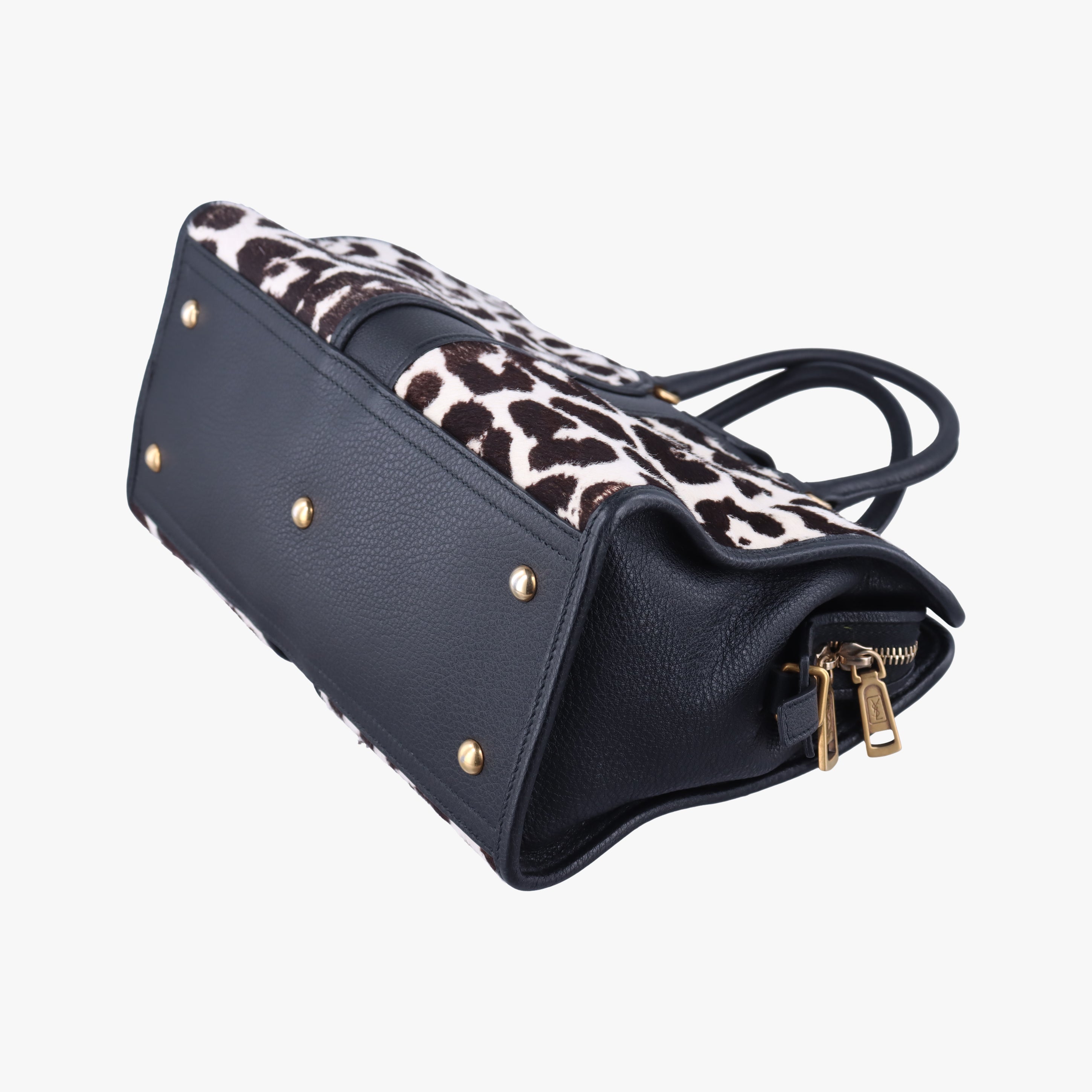 Pre-owned Yves Saint Laurent Cabas ChYc Mini Multicolour Leather×ponyhair 297957 shoulderbag | stylenewstar