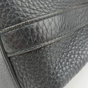 Pre-owned Gucci Bamboo Fringe Tassel Bucket Black Leather 387613 shoulderbag | stylenewstar