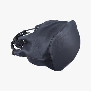 Pre-owned Gucci Bamboo Fringe Tassel Bucket Black Leather 387613 shoulderbag | stylenewstar