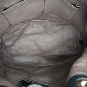 Pre-owned Gucci Bamboo Fringe Tassel Bucket Black Leather 387613 shoulderbag | stylenewstar