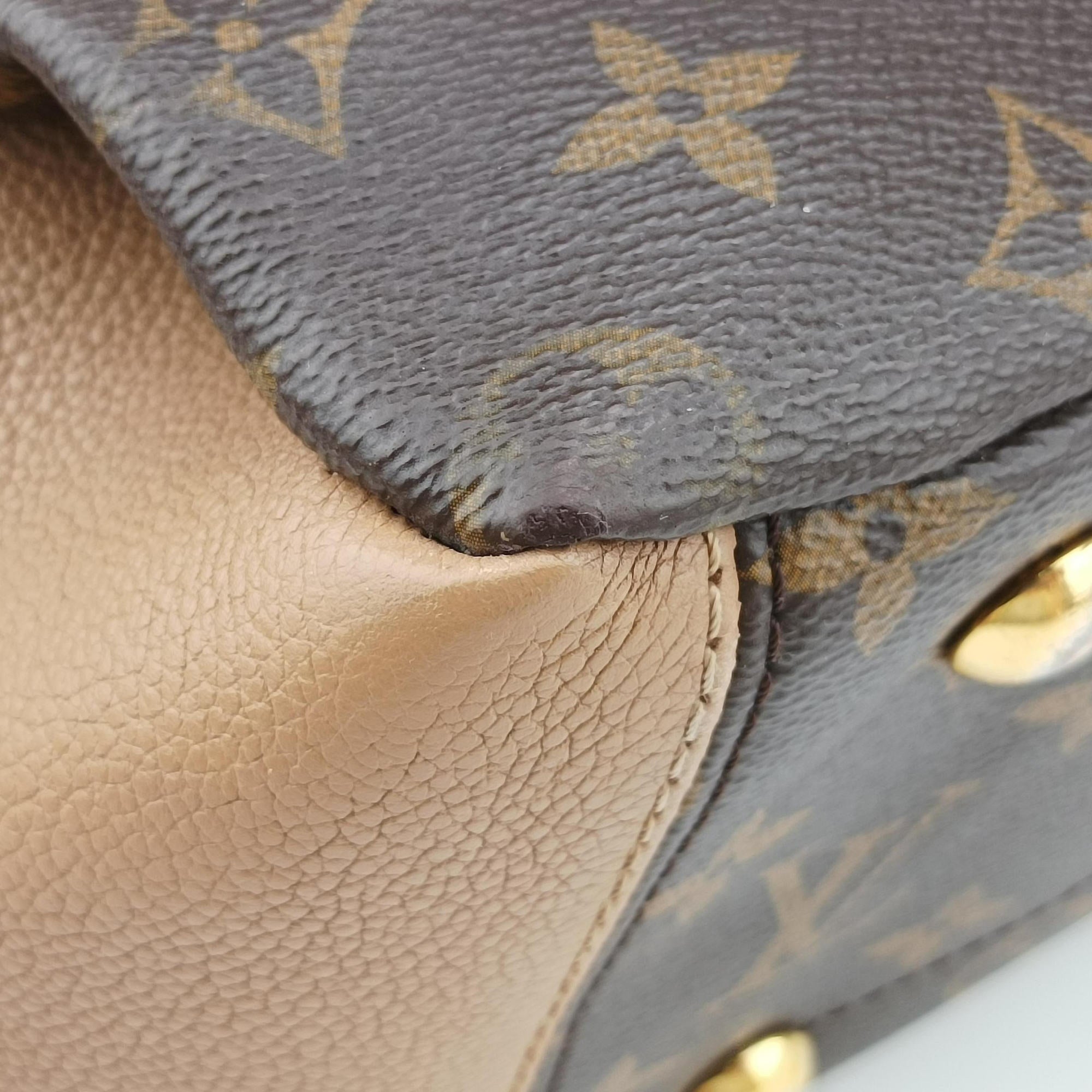Pre-owned Louis Vuitton Pallas Havane Monogram Canvas  shoulderbag | stylenewstar