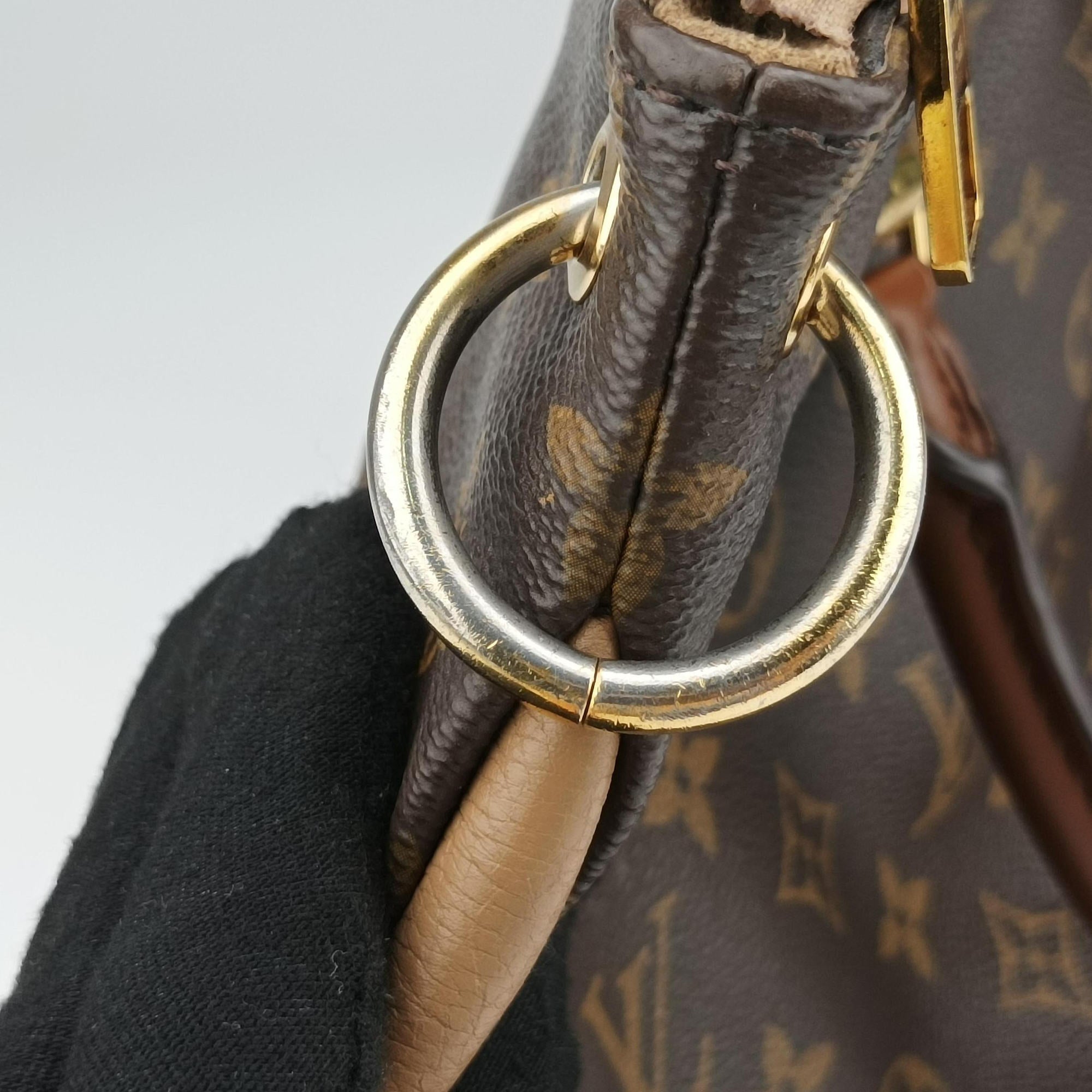 Pre-owned Louis Vuitton Pallas Havane Monogram Canvas  shoulderbag | stylenewstar