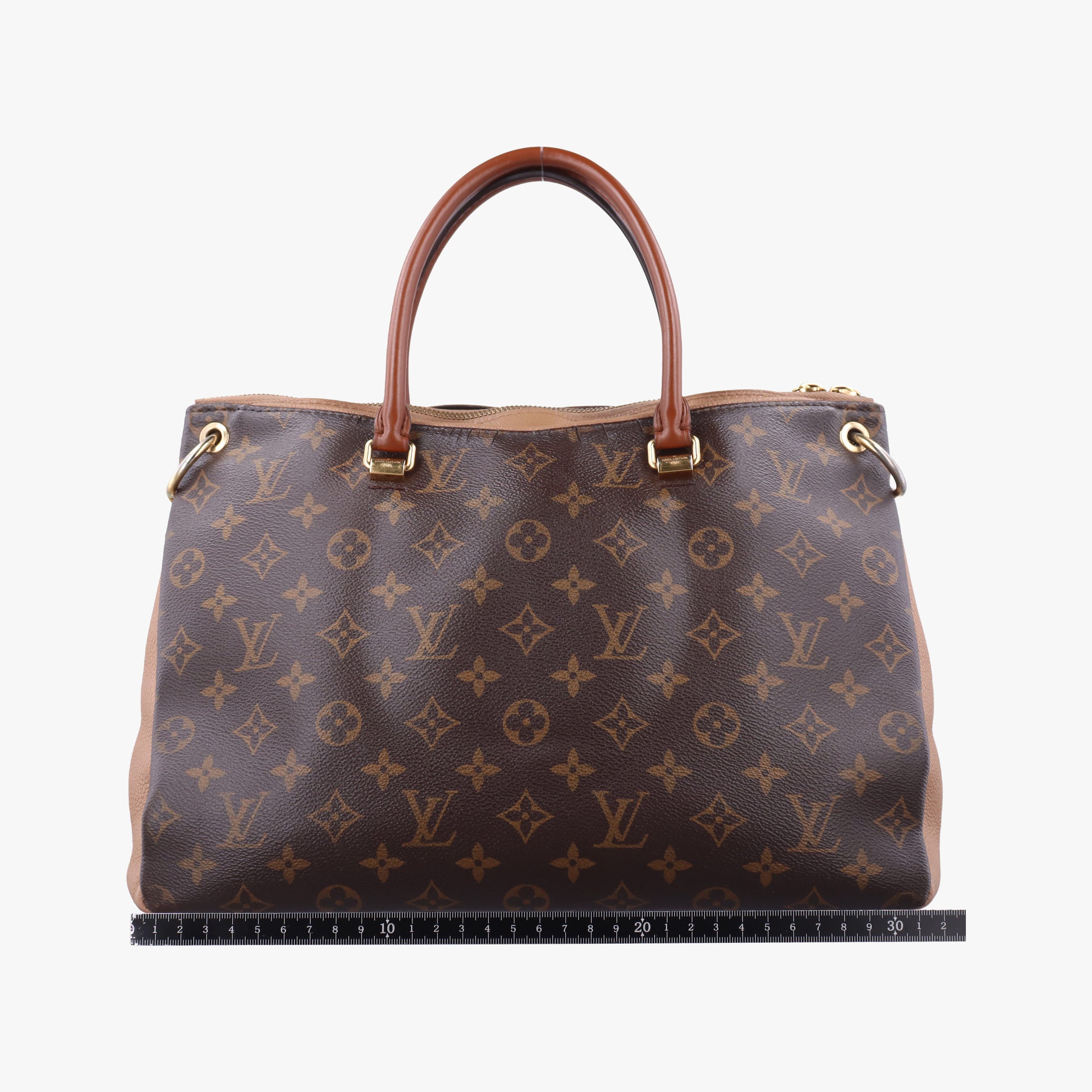 Pre-owned Louis Vuitton Pallas Havane Monogram Canvas  shoulderbag | stylenewstar