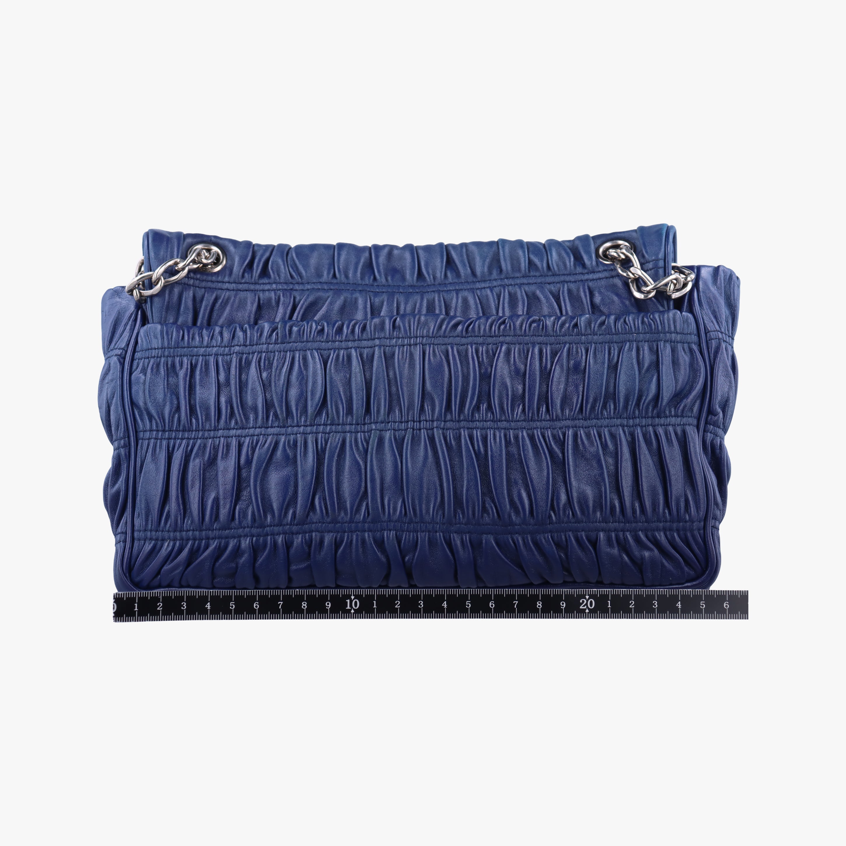 Pre-owned Prada Nappa Gaufre Sound Lock Blue nappa leather BT0939 shoulderbag | stylenewstar