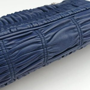 Pre-owned Prada Nappa Gaufre Sound Lock Blue nappa leather BT0939 shoulderbag | stylenewstar