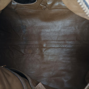 Pre-owned Gucci Ostrich Sumila Tote beige Ostrich Leather 269928 shoulderbag | stylenewstar