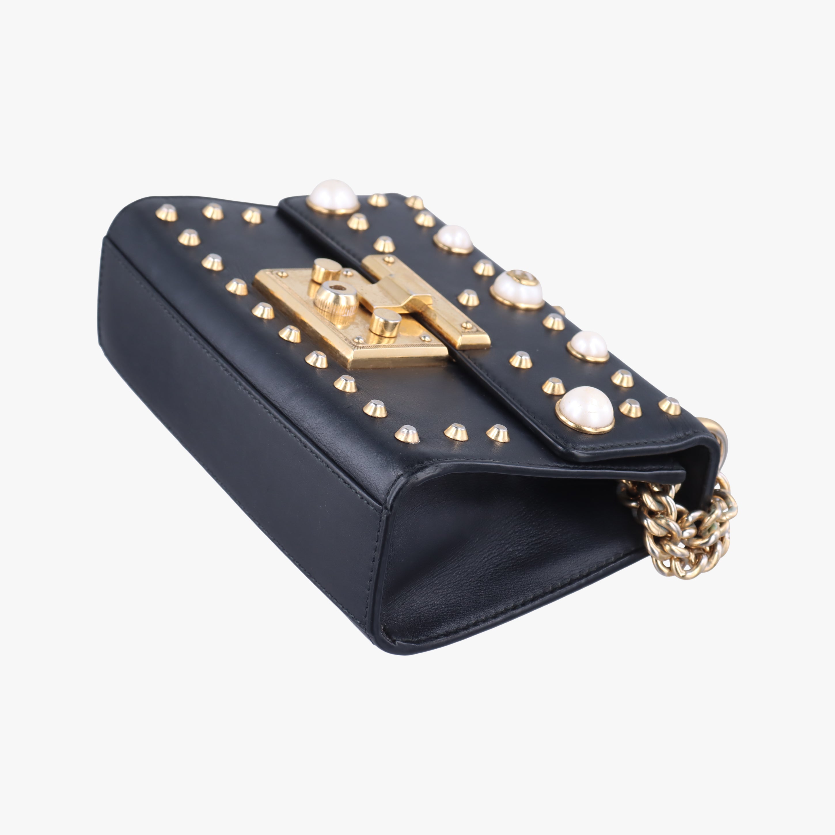 Secondhand Gucci Padlock Black Leather 432182 shoulderbag | stylenewstar