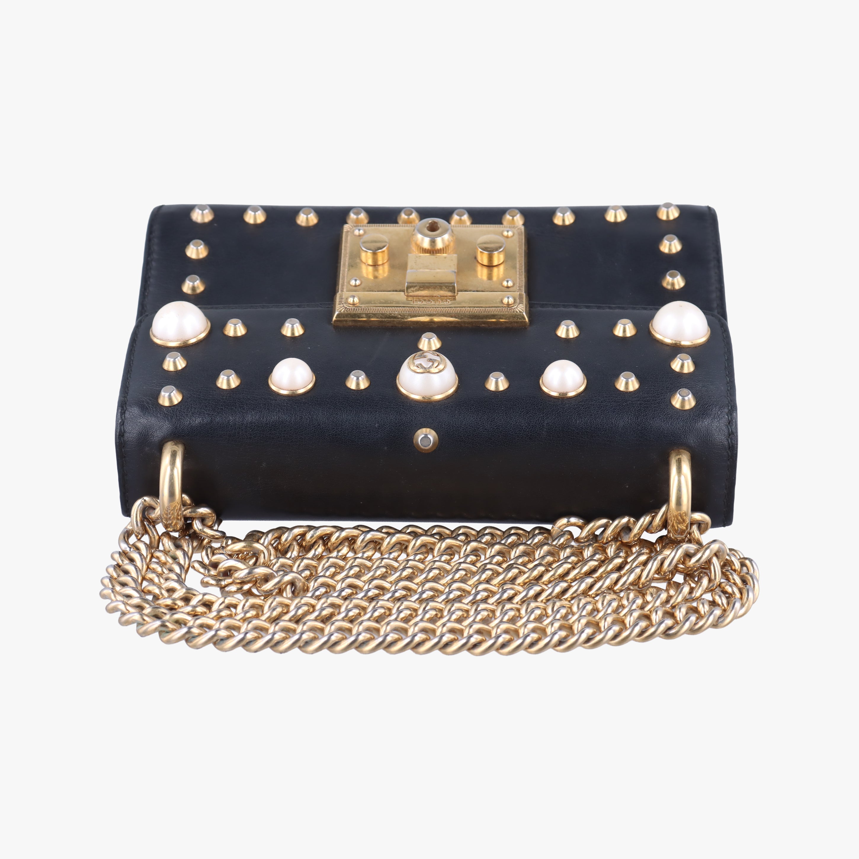 Secondhand Gucci Padlock Black Leather 432182 shoulderbag | stylenewstar