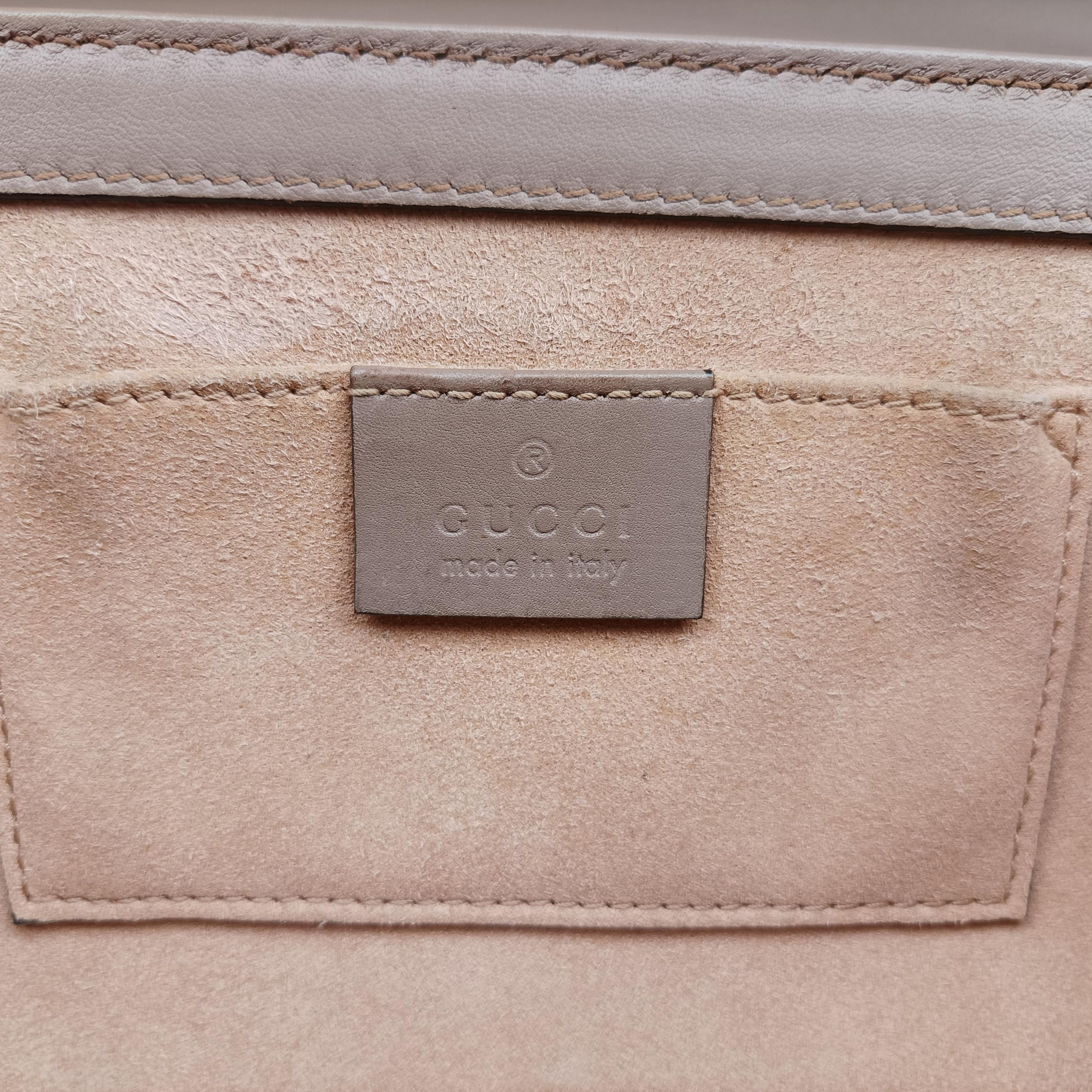 Pre-owned Gucci Padlock pink×beige PVC coated canvas×leather 432182 shoulderbag | stylenewstar