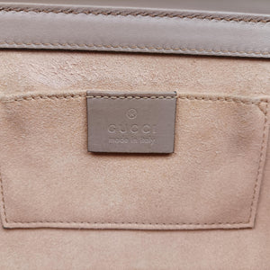 Pre-owned Gucci Padlock pink×beige PVC coated canvas×leather 432182 shoulderbag | stylenewstar