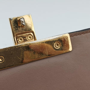 Pre-owned Gucci Padlock pink×beige PVC coated canvas×leather 432182 shoulderbag | stylenewstar