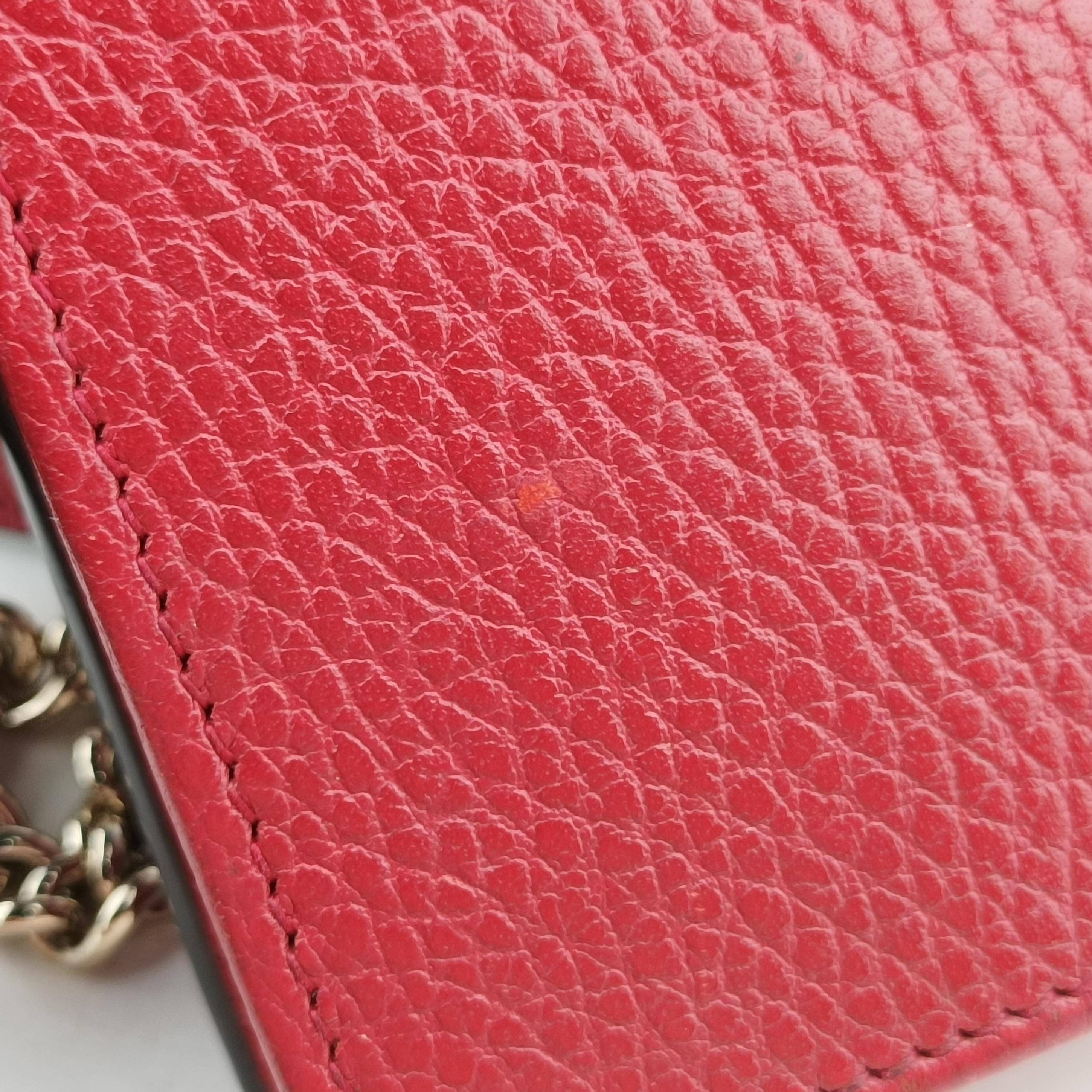 Secondhand Gucci Interlocking G Red Leather 510314 shoulderbag | stylenewstar