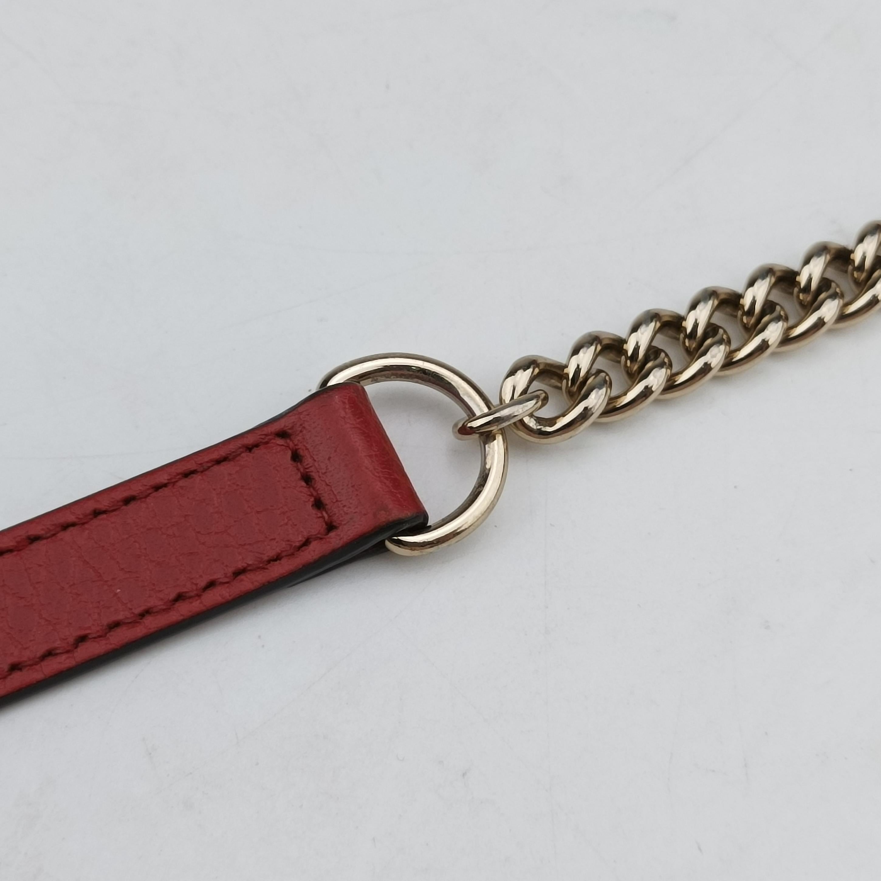 Secondhand Gucci Interlocking G Red Leather 510314 shoulderbag | stylenewstar