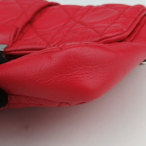 Secondhand Christian Dior Miss Dior Cannage New Lock Red lambskin  shoulderbag | stylenewstar