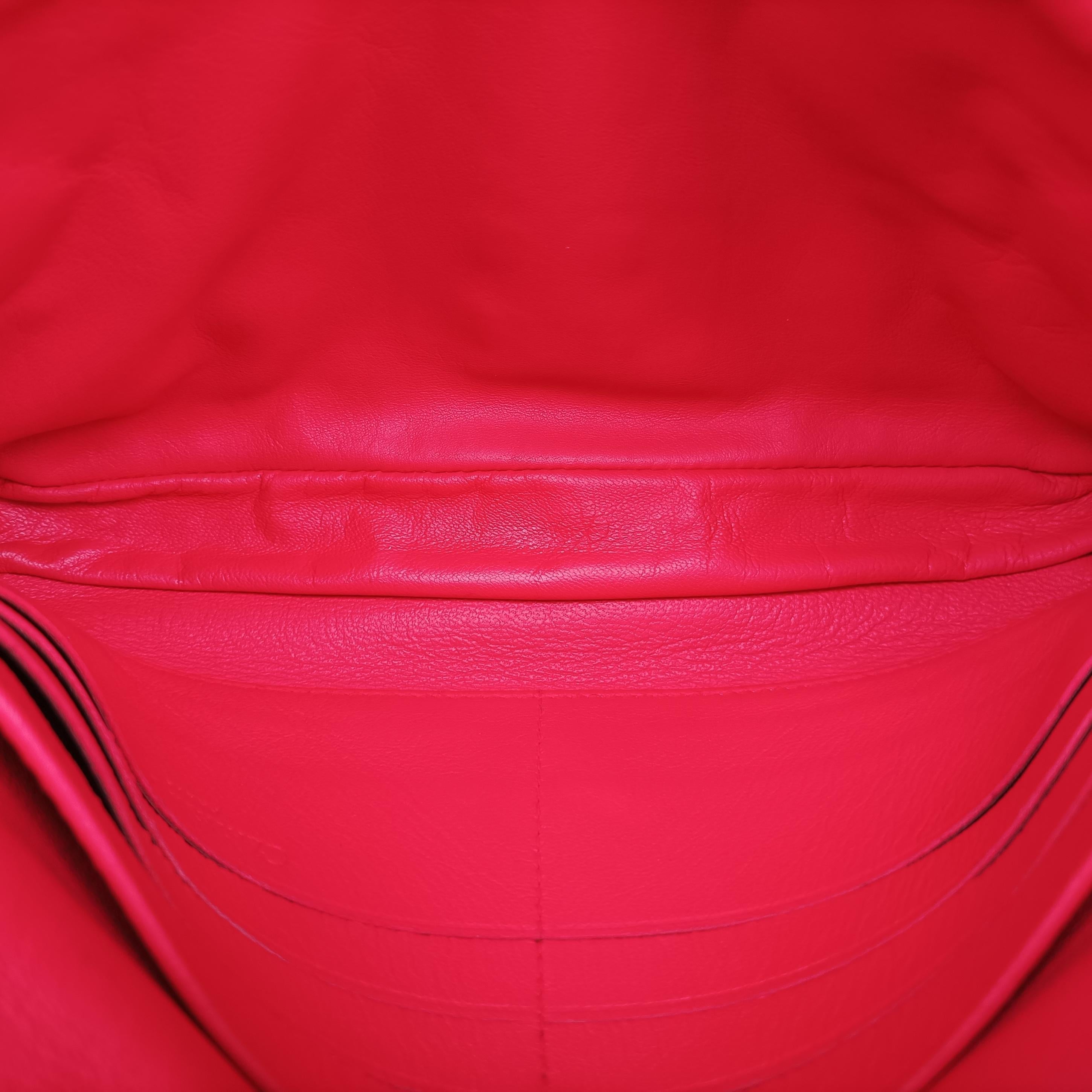 Secondhand Christian Dior Miss Dior Cannage New Lock Red lambskin  shoulderbag | stylenewstar