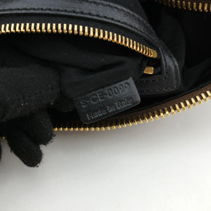 Pre-owned Celine Boston Racer Bowling Black x Brown leather  handbag | stylenewstar