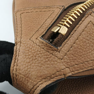 Pre-owned Celine Boston Racer Bowling Black x Brown leather  handbag | stylenewstar