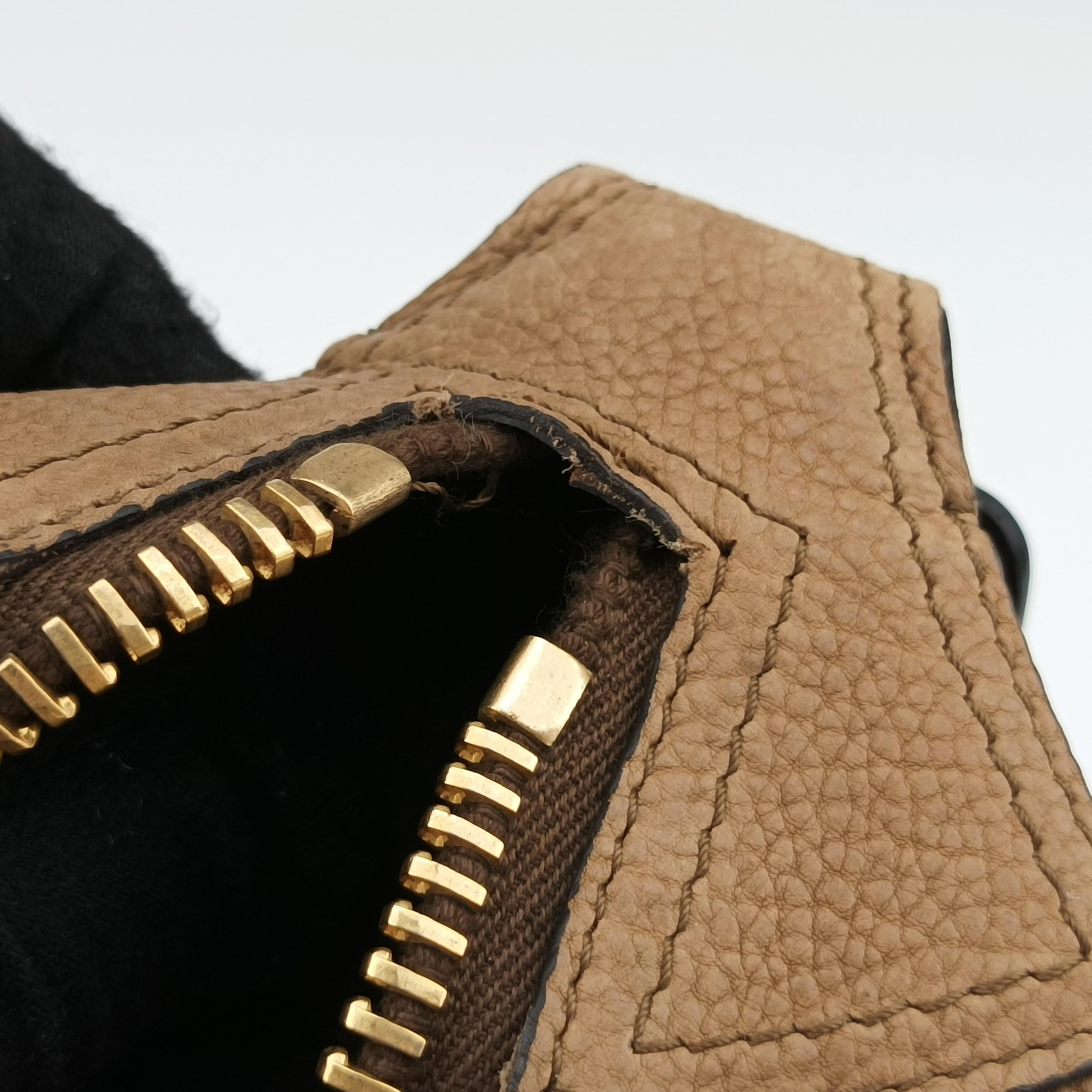 Pre-owned Celine Boston Racer Bowling Black x Brown leather  handbag | stylenewstar