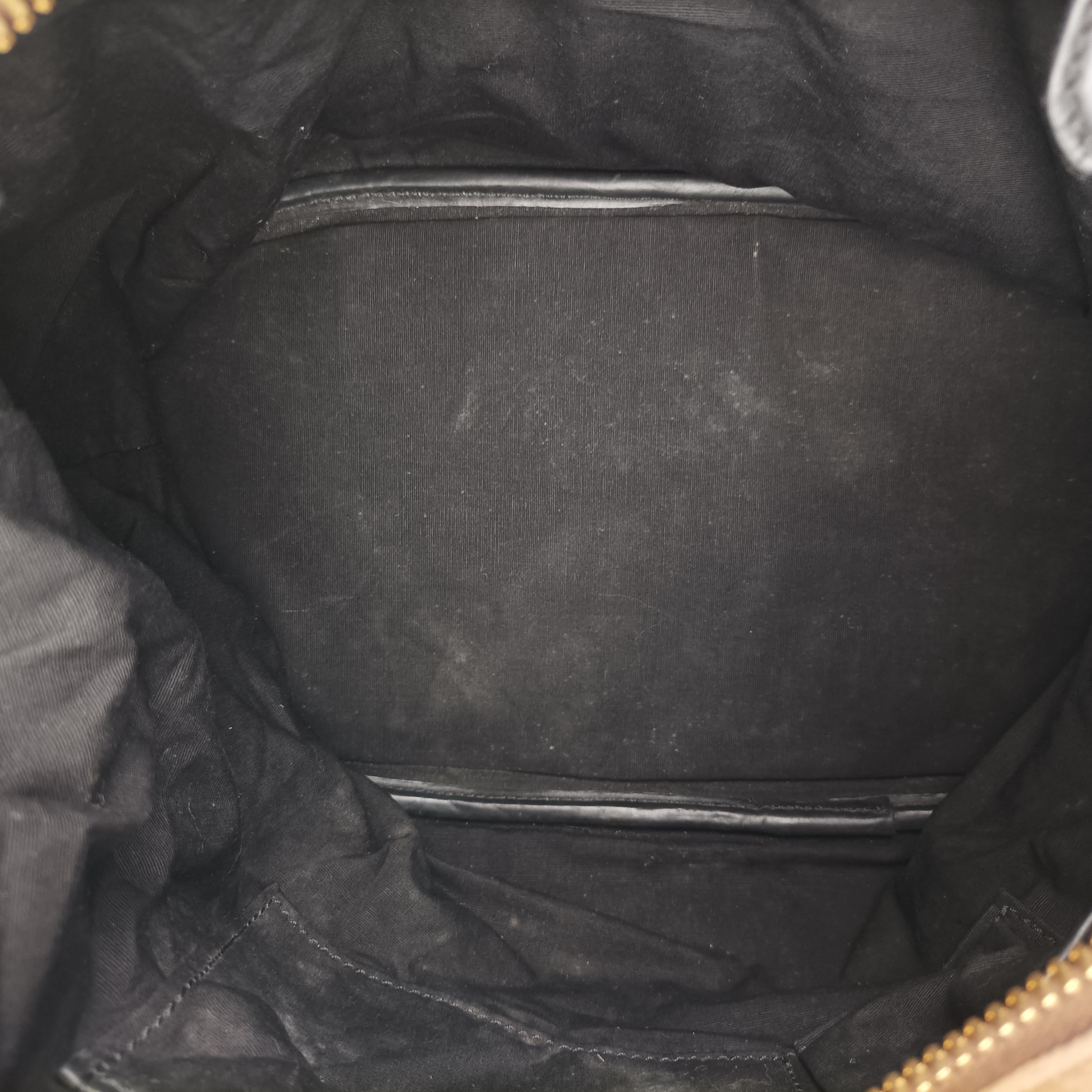 Pre-owned Celine Boston Racer Bowling Black x Brown leather  handbag | stylenewstar