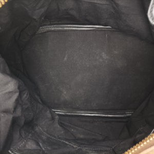 Pre-owned Celine Boston Racer Bowling Black x Brown leather  handbag | stylenewstar