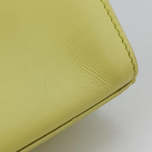 Pre-owned Balenciaga Le Dix Cartable Yellow Leather  shoulderbag | stylenewstar