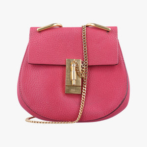 Pre-owned Chloe DREW Pink Leather  shoulderbag | stylenewstar